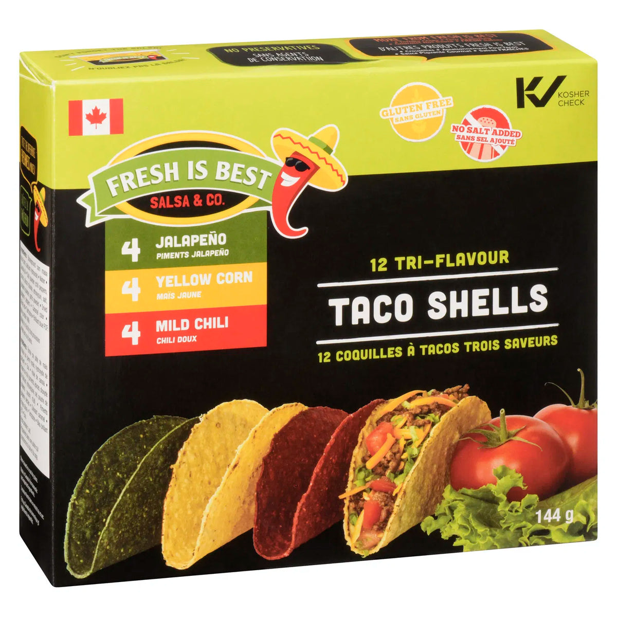 Fresh is Best Tri-Flavour Taco Shells