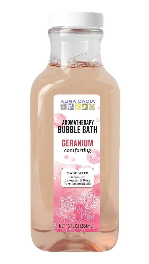 Aura Cacia Bubble Bath Heart Song Geranium