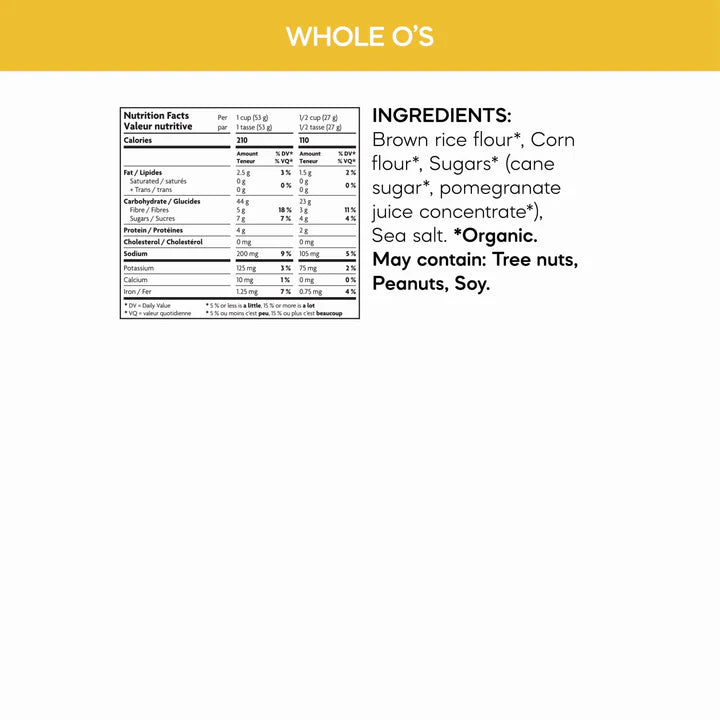 Whole O's Cereal (Org) (GF)