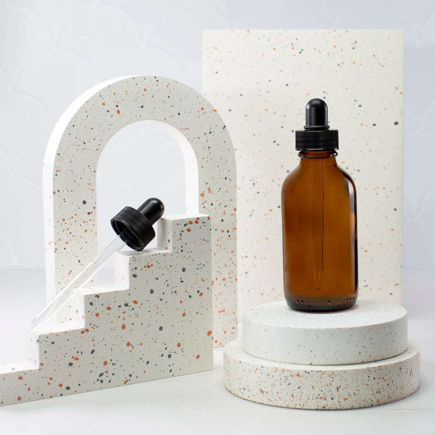 Amber Glass Bottle with Dropper 100ml