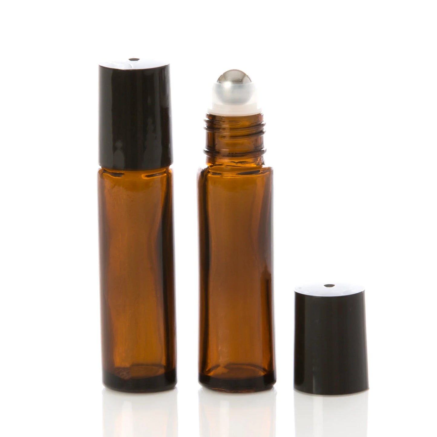 Amber Glass Roll-on Bottles 10ml 3-Pk