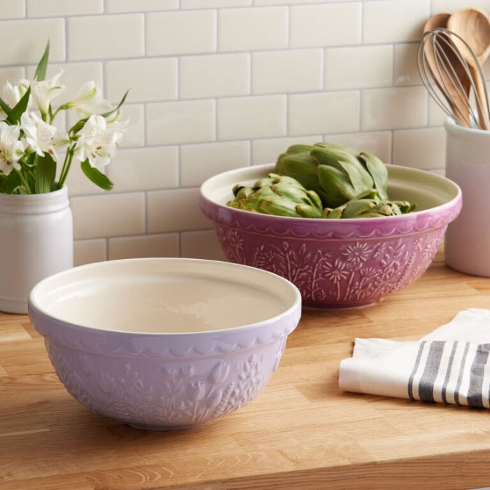 Mason Cash Meadow Mixing Bowl 2.0L Tulip, Lilac