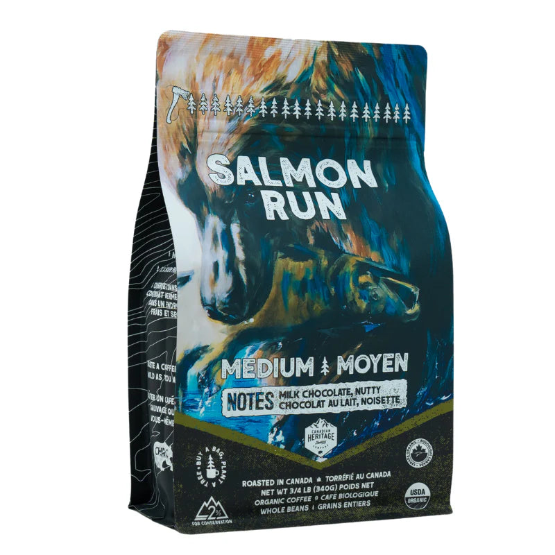 Canadian Heritage Organic Coffee Salmon Run Medium 340g