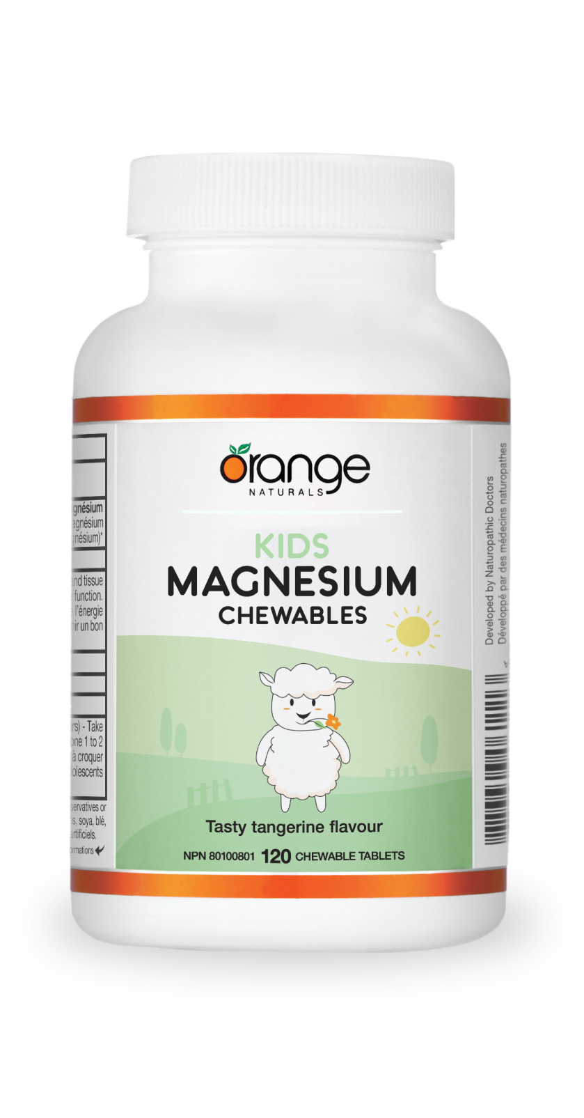 Kids Magnesium Chewables 50mg, Tangerine