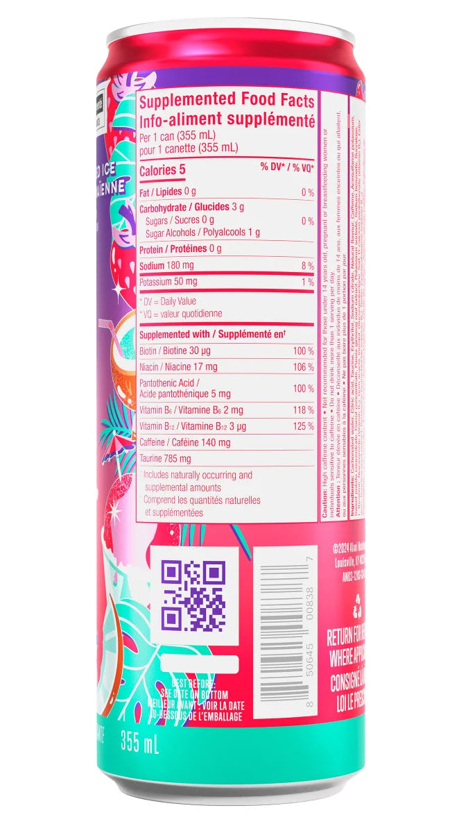 Alani Nu Energy Drink Hawaiian Shaved Ice