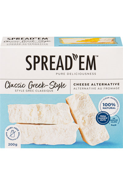 Cashew Cheeze Block Classic Greek Style (V) *FROZEN*