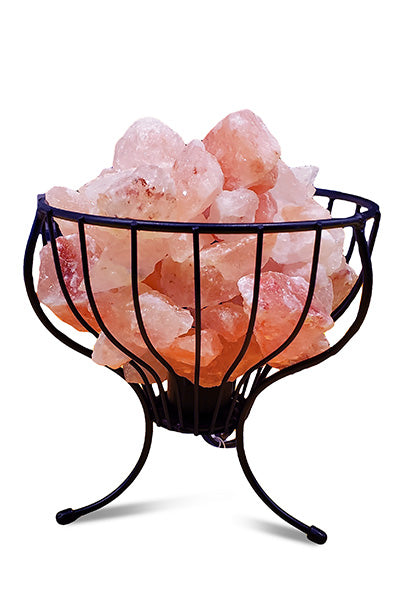 Himalayan Salt Lamp - Prosperity Basket