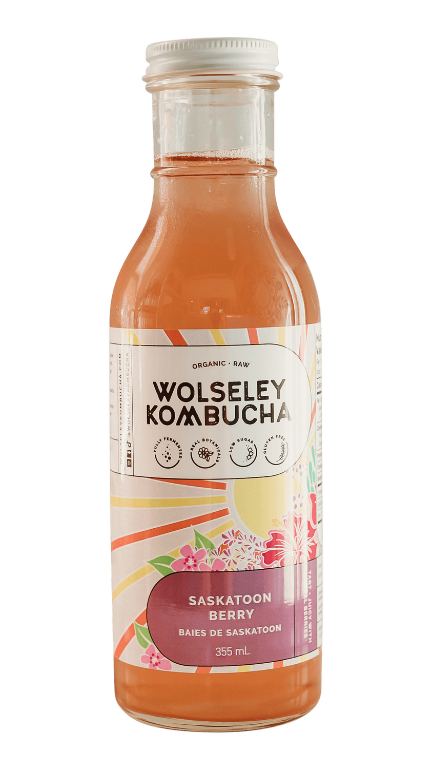 Kombucha - Saskatoon Berry *REFRIGERATED*