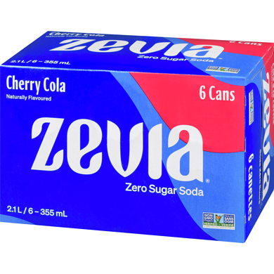 Zevia Cherry Cola - All Natural Zero Sugar Soda