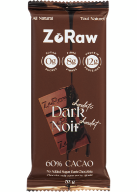 ZoRaw Dark Chocolate Bar with Protein