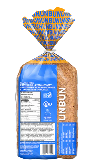UnBun Complete Protein Seeded Bread (GF) *FROZEN*