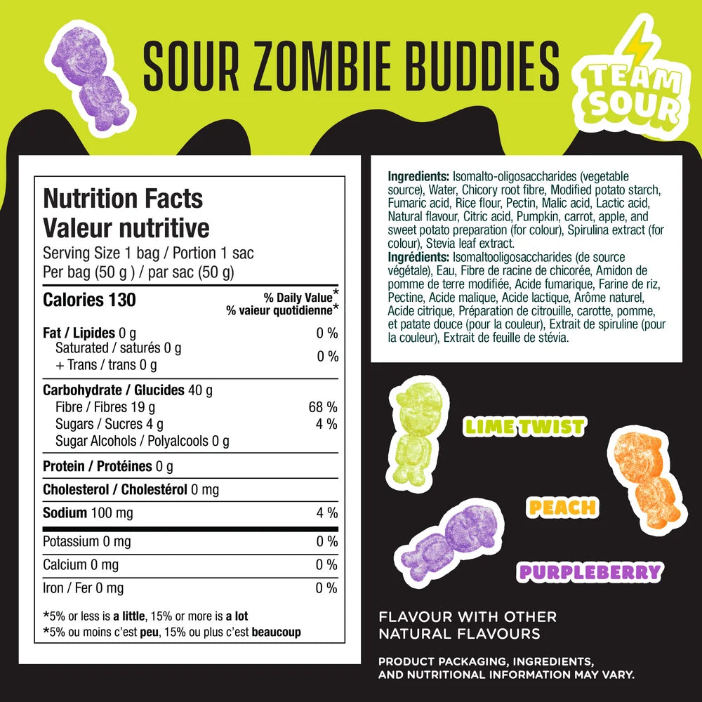 Smart Sweets Sour Zombie Buddies - LE