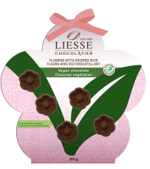 LIESSE Vegan Chocolate Spring Flowers with Crisped Rice
