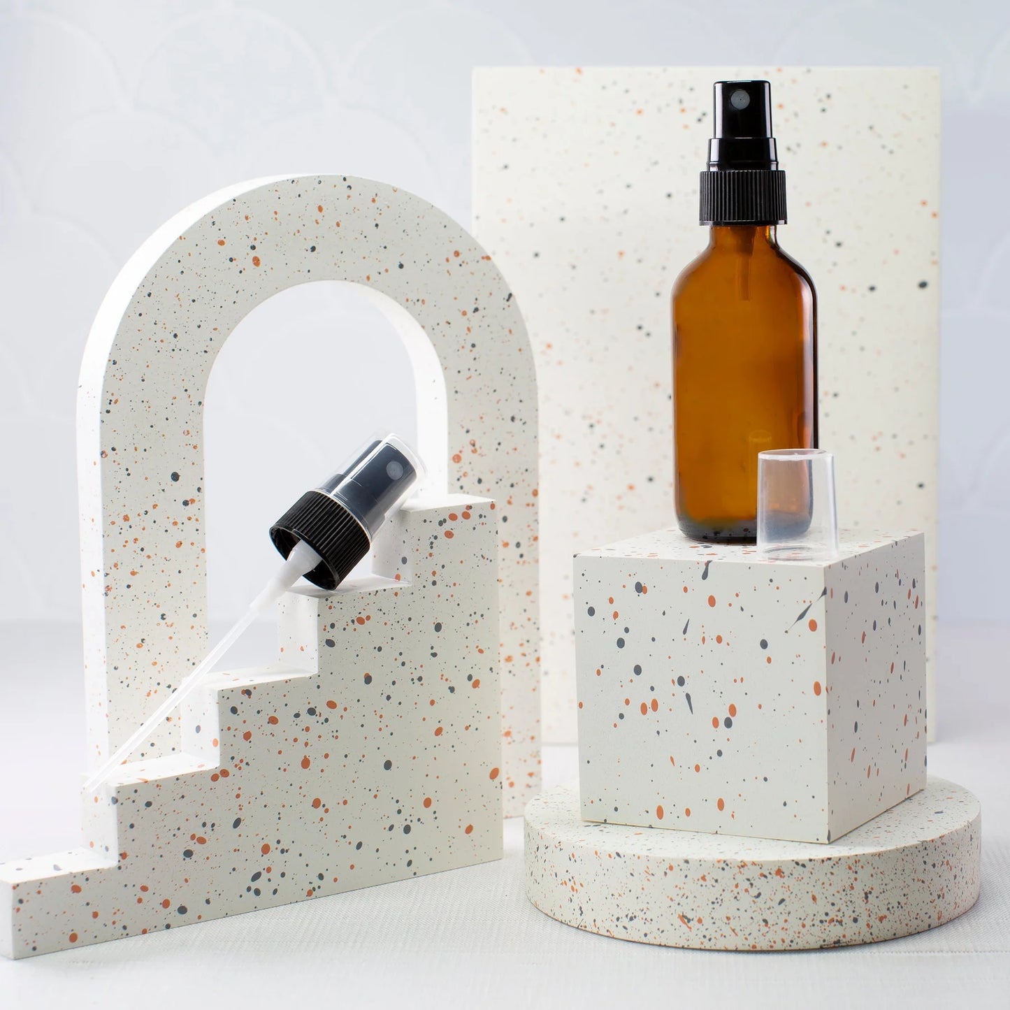 Amber Glass Bottle with Fine Mist Sprayer 60ml