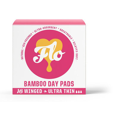 Here We Flo Bamboo Day Pads, with Wings