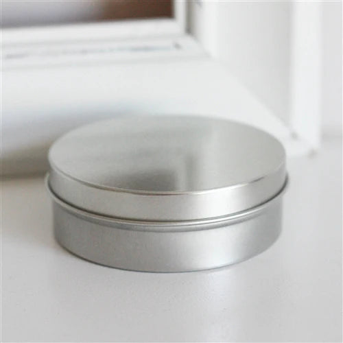 Metal Jar, 120ml Shallow Round