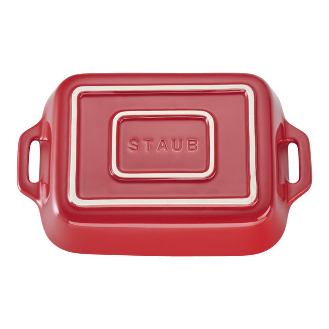 Staub Mixed Baking Dish Set, Cherry Red