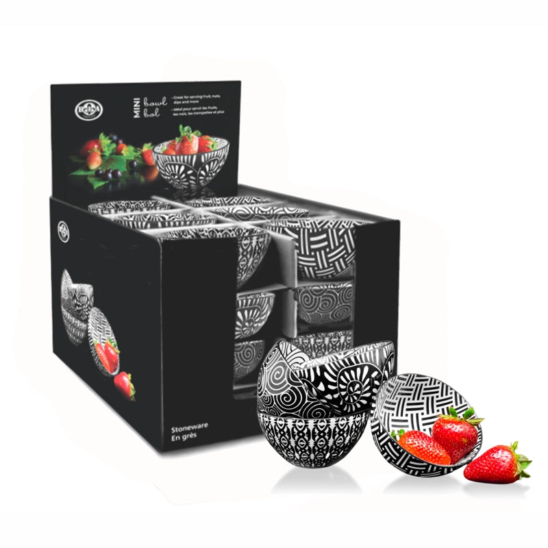 Dip Bowl Black & White, 10cm