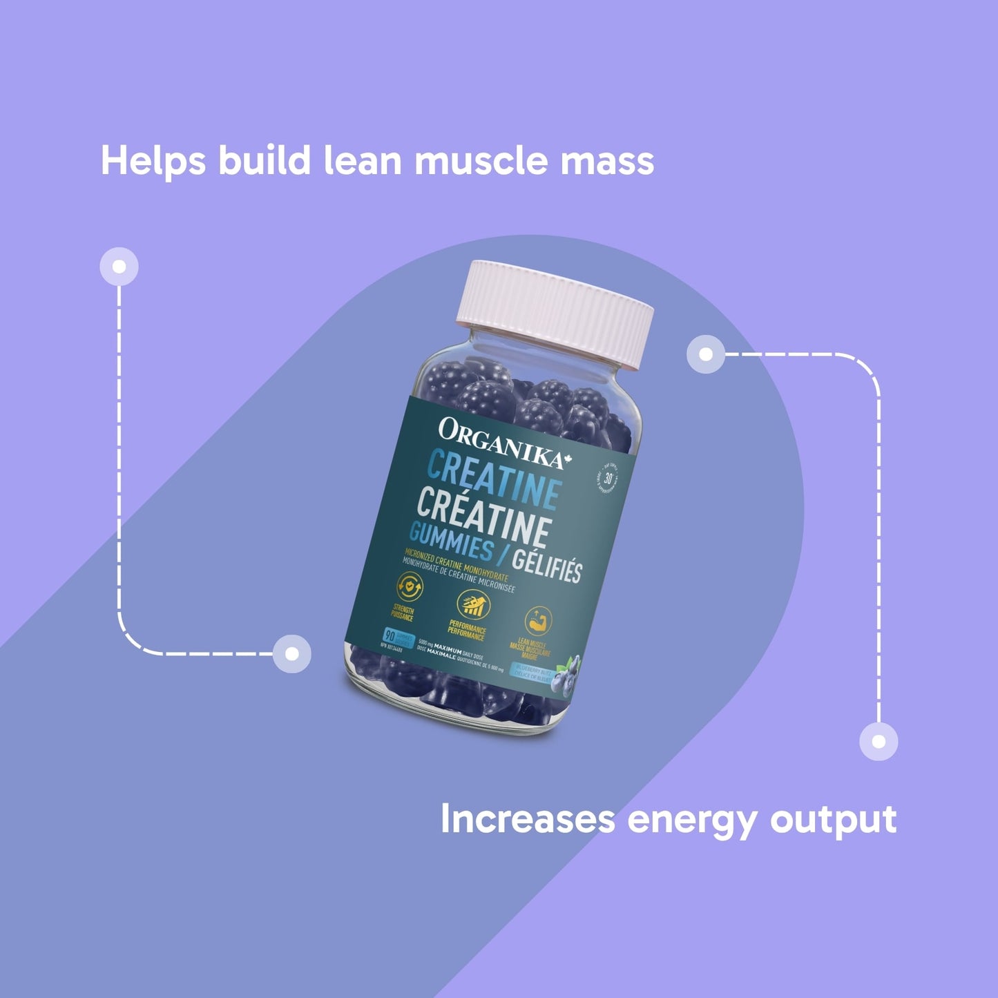Organika Creatine 90 Gummies