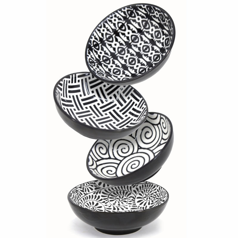 Dip Bowl Black & White, 8cm
