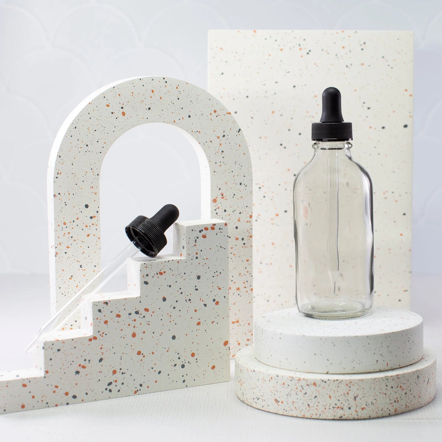 Clear Glass Bottle with Dropper 120ml