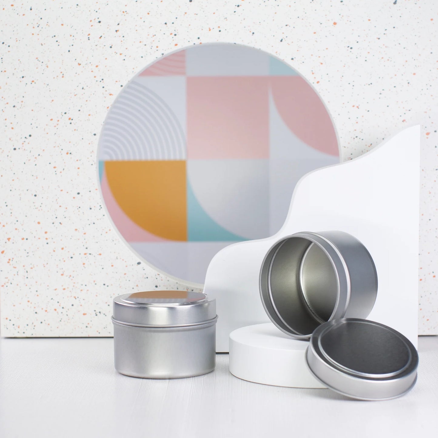 Metal Jar, 120ml Deep Round