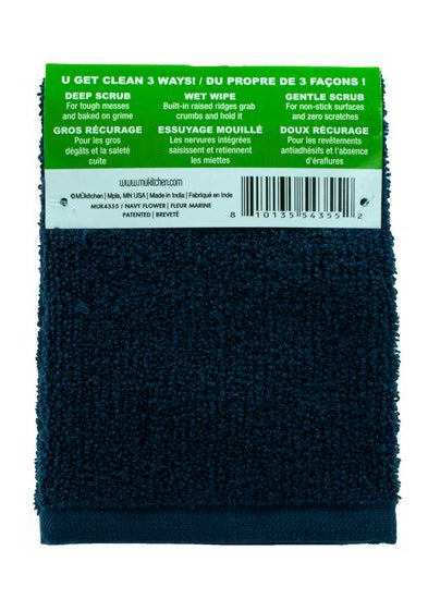 Scrubsy Navy Flower