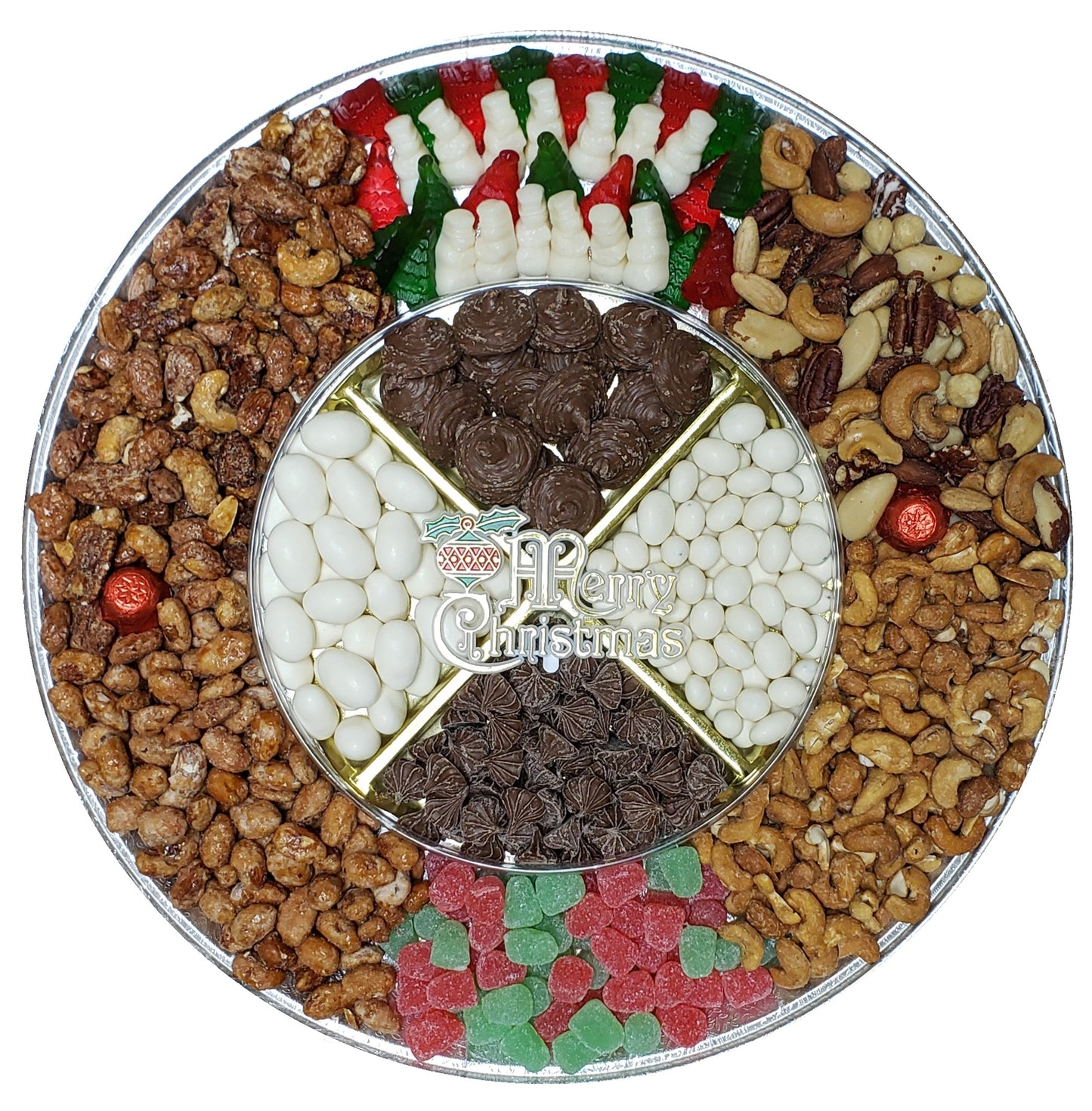 Beautiful Gift Tray - Deluxe Nuts, Candy & Chocolate 16"