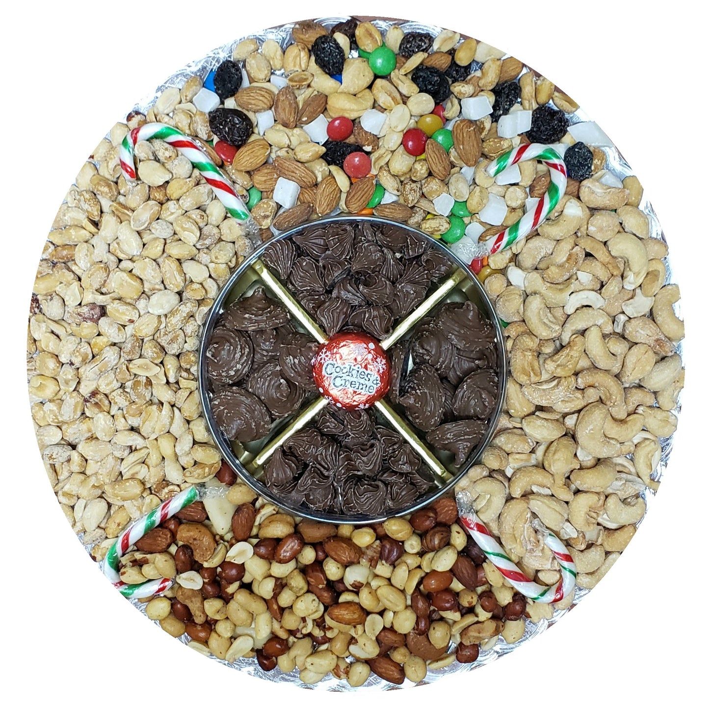 Gift Tray - Nuts with Chocolate Centre 14"
