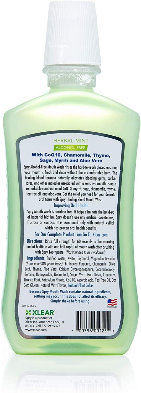 Spry Mouth Wash Herbal Mint