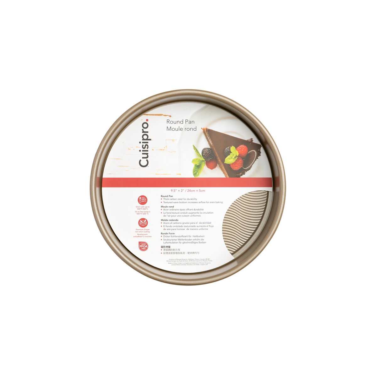 Cuisipro Baking Pan Round 9.5"