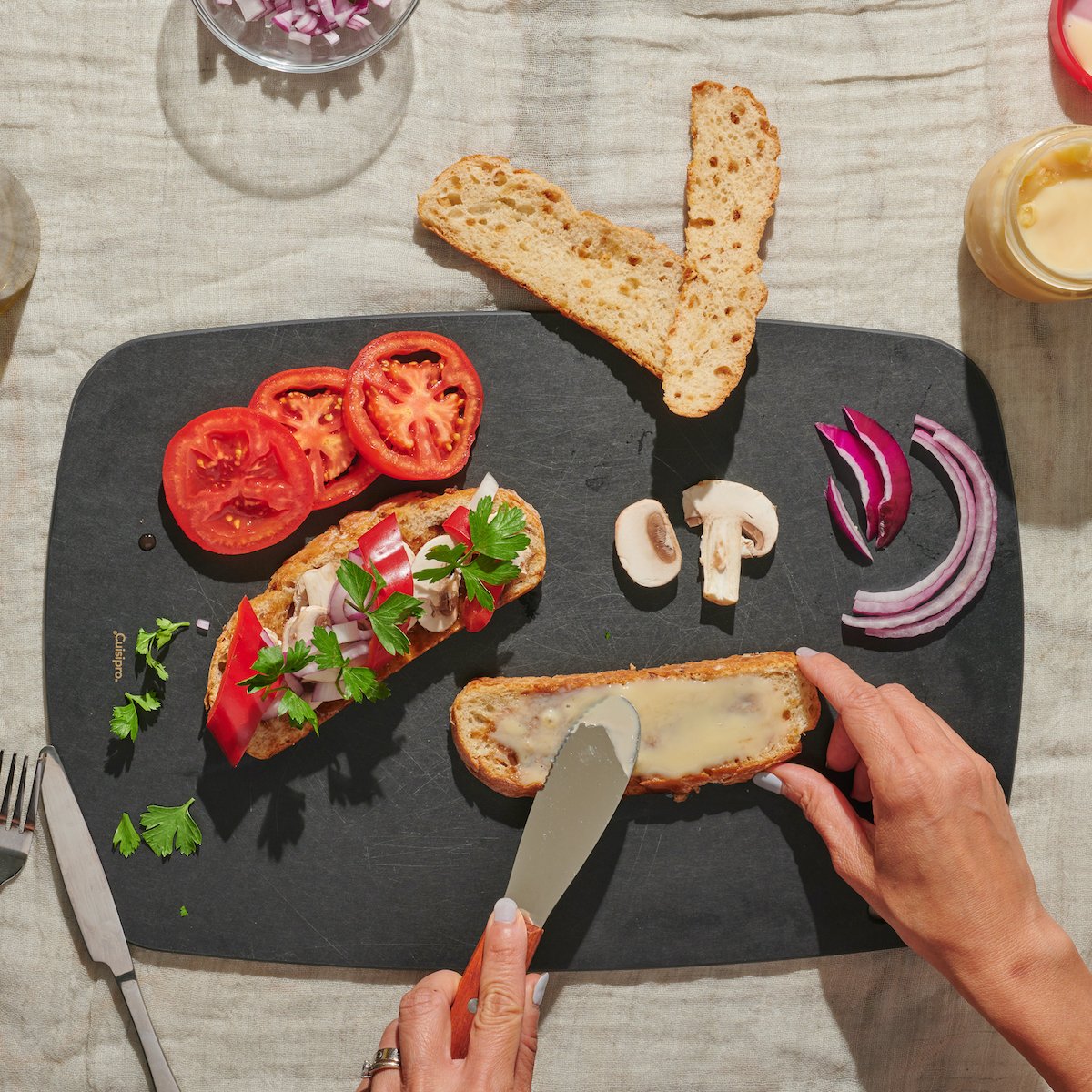 Cuisipro Fibre Wood Board 10.5" x 15.75" Black