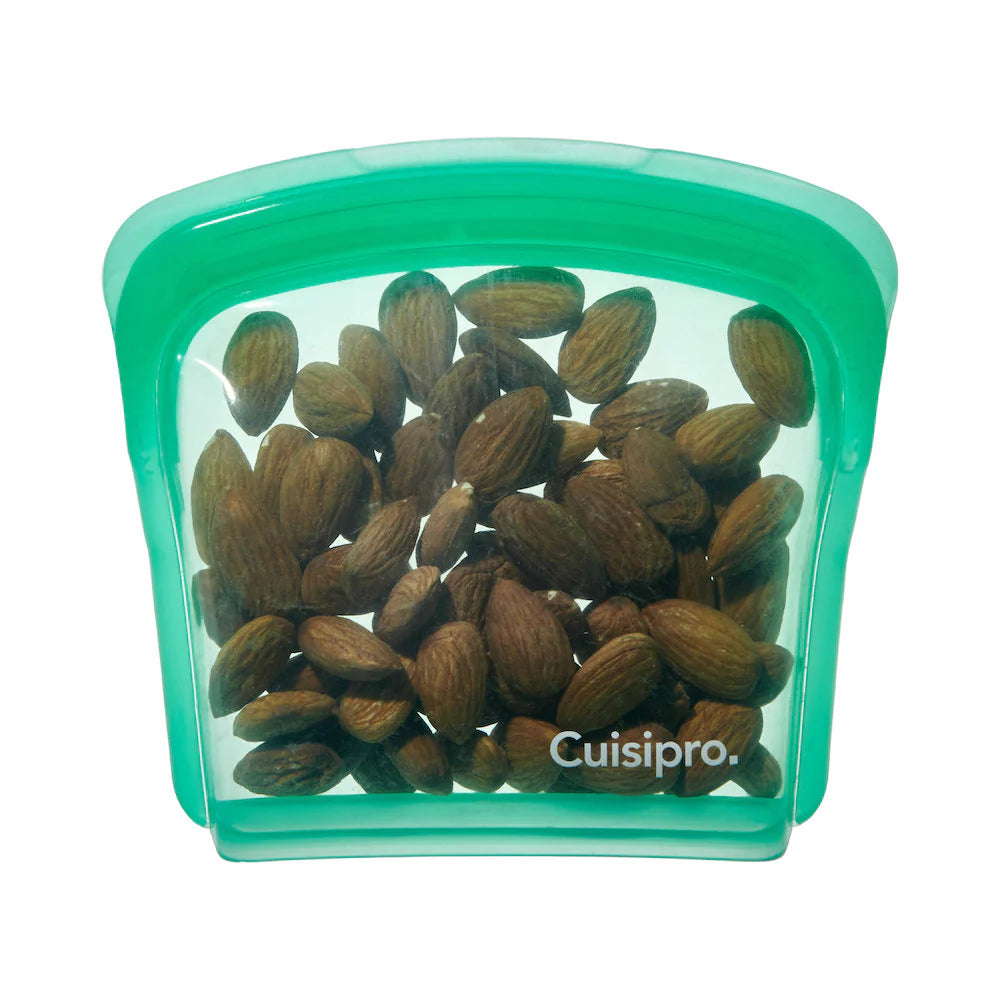 Cuisipro Silicone Reusable Bag Green 200ml, Set of 2