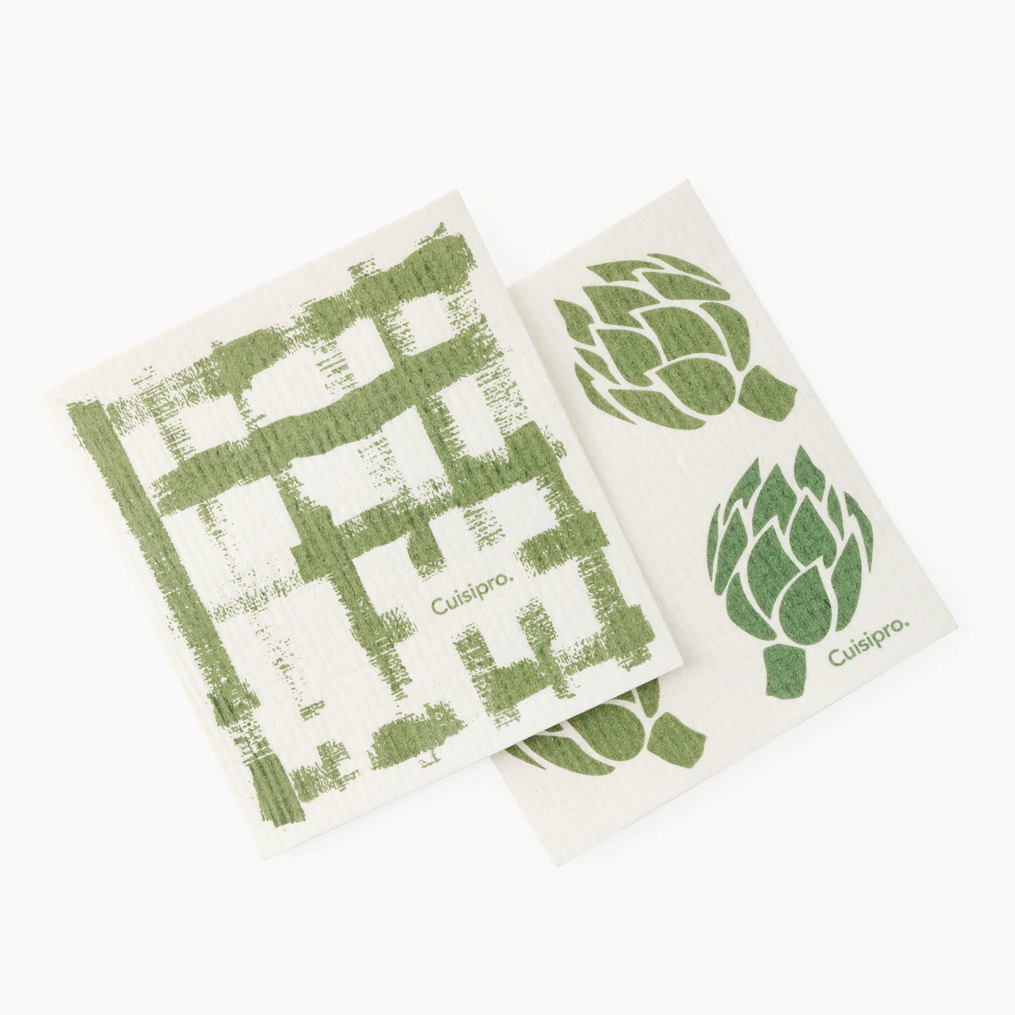 Cuisipro All Purpose Eco-Cloth 2pk - Artichoke