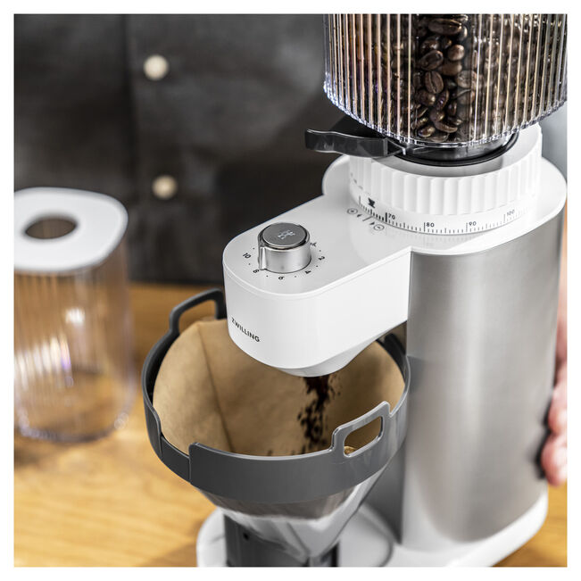 Zwilling Enfinigy Coffee Grinder, Silver