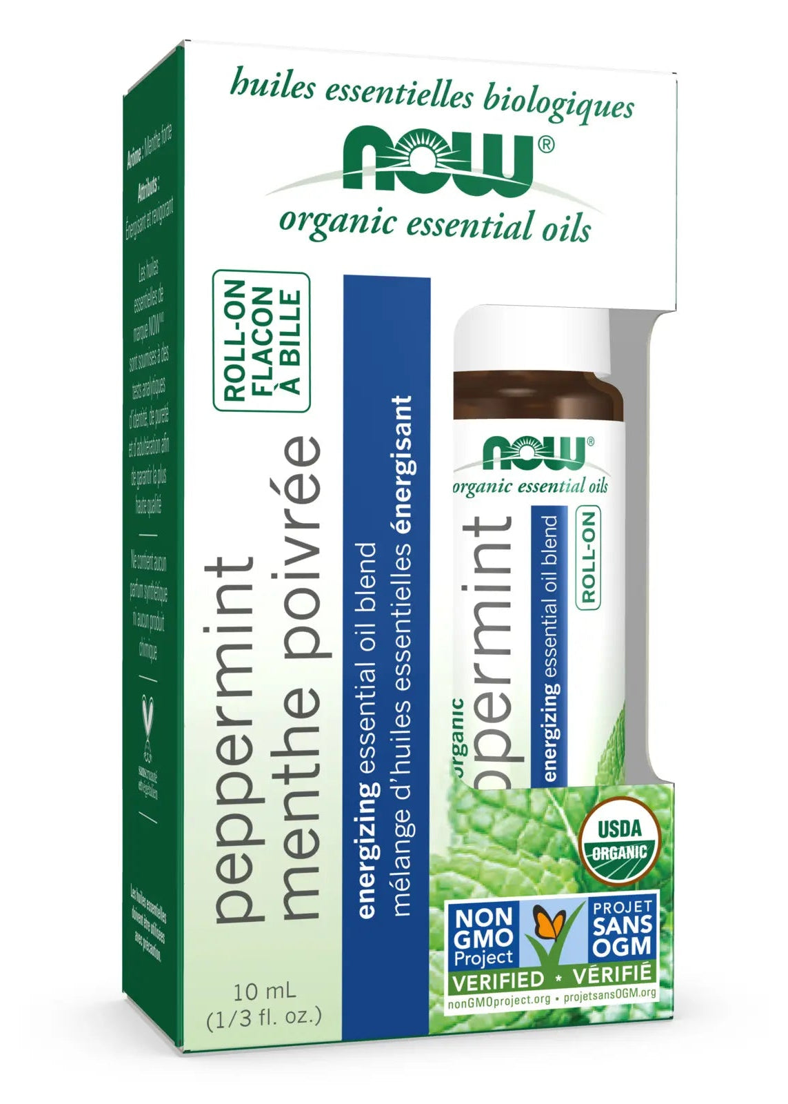 Peppermint Essential Oil Blend Roll-On, Organic