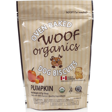 Woof Organics Dog Biscuits - Pumpkin