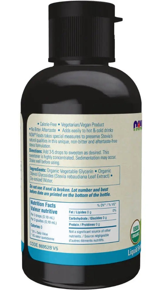 NOW BetterStevia® Liquid Drops - Glycerite (Alcohol-free)
