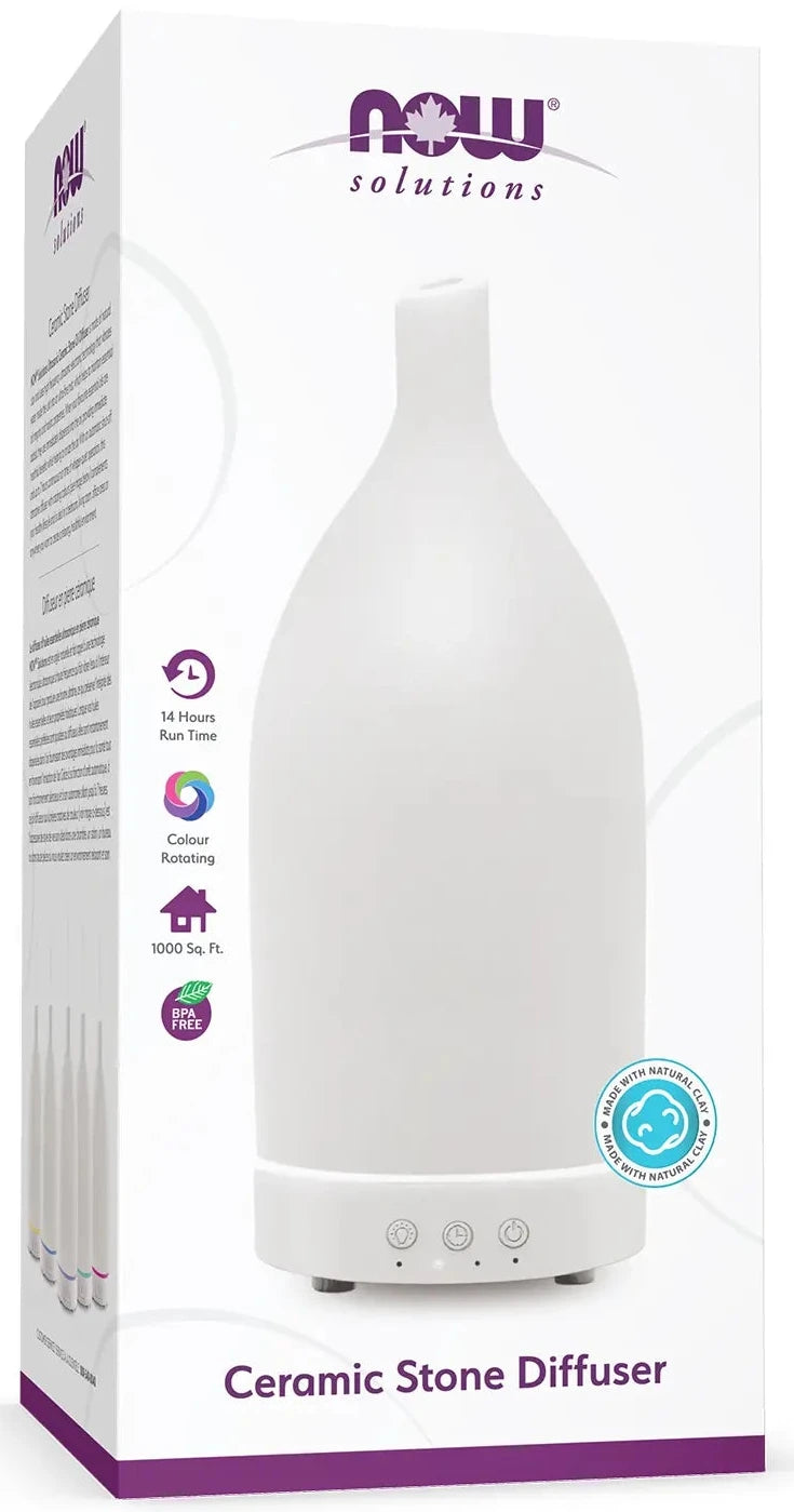 White Ceramic Stone Ultrasonic Essential Oil Diffuser