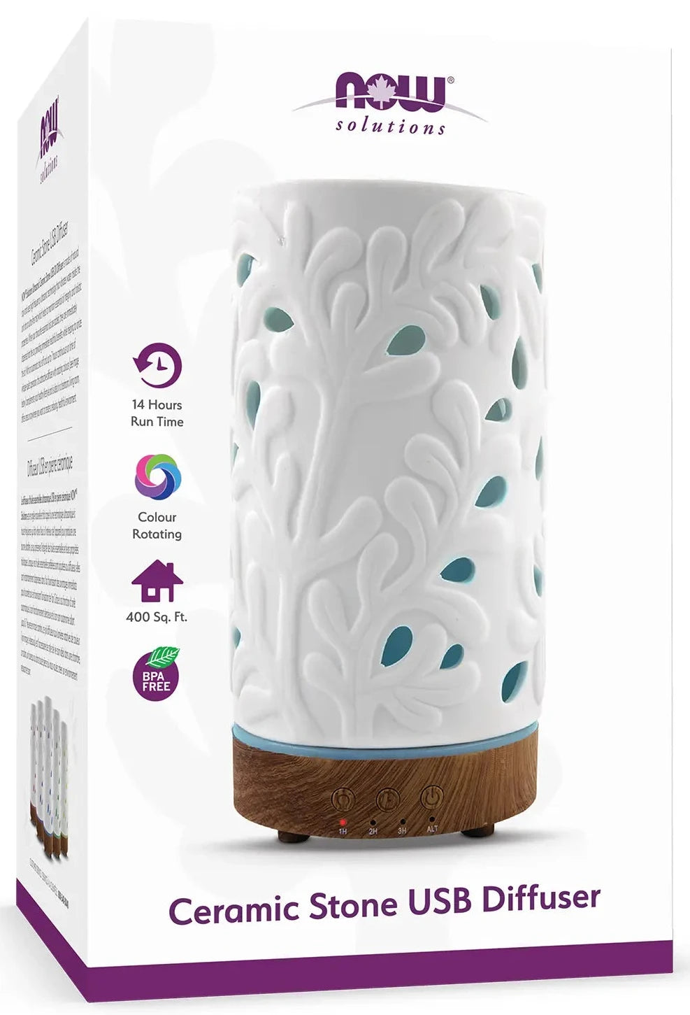 White Ceramic Stone USB Ultrasonic Essential Oil Diffuser