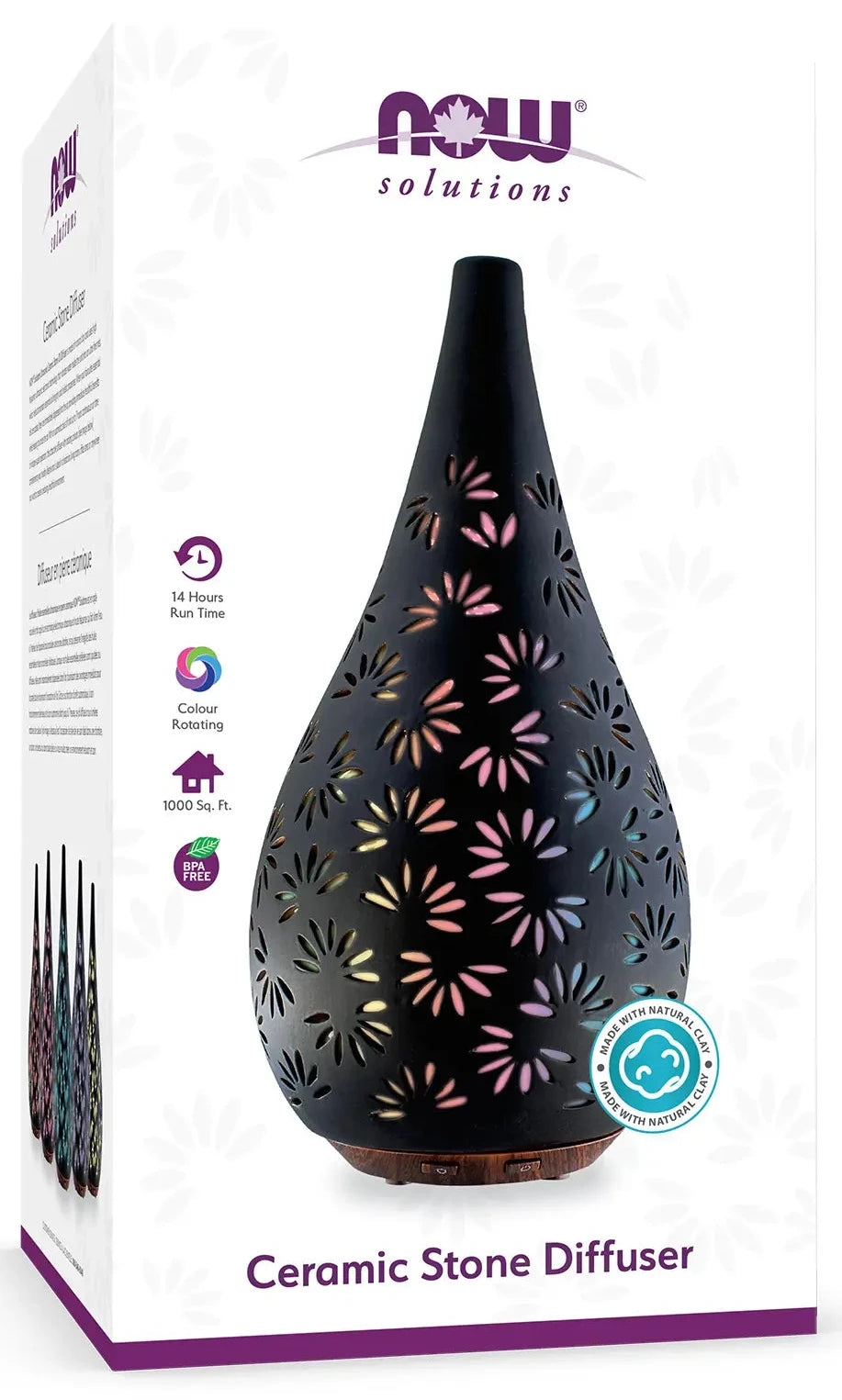 Black Ceramic Stone Ultrasonic Essential Oil Diffuser