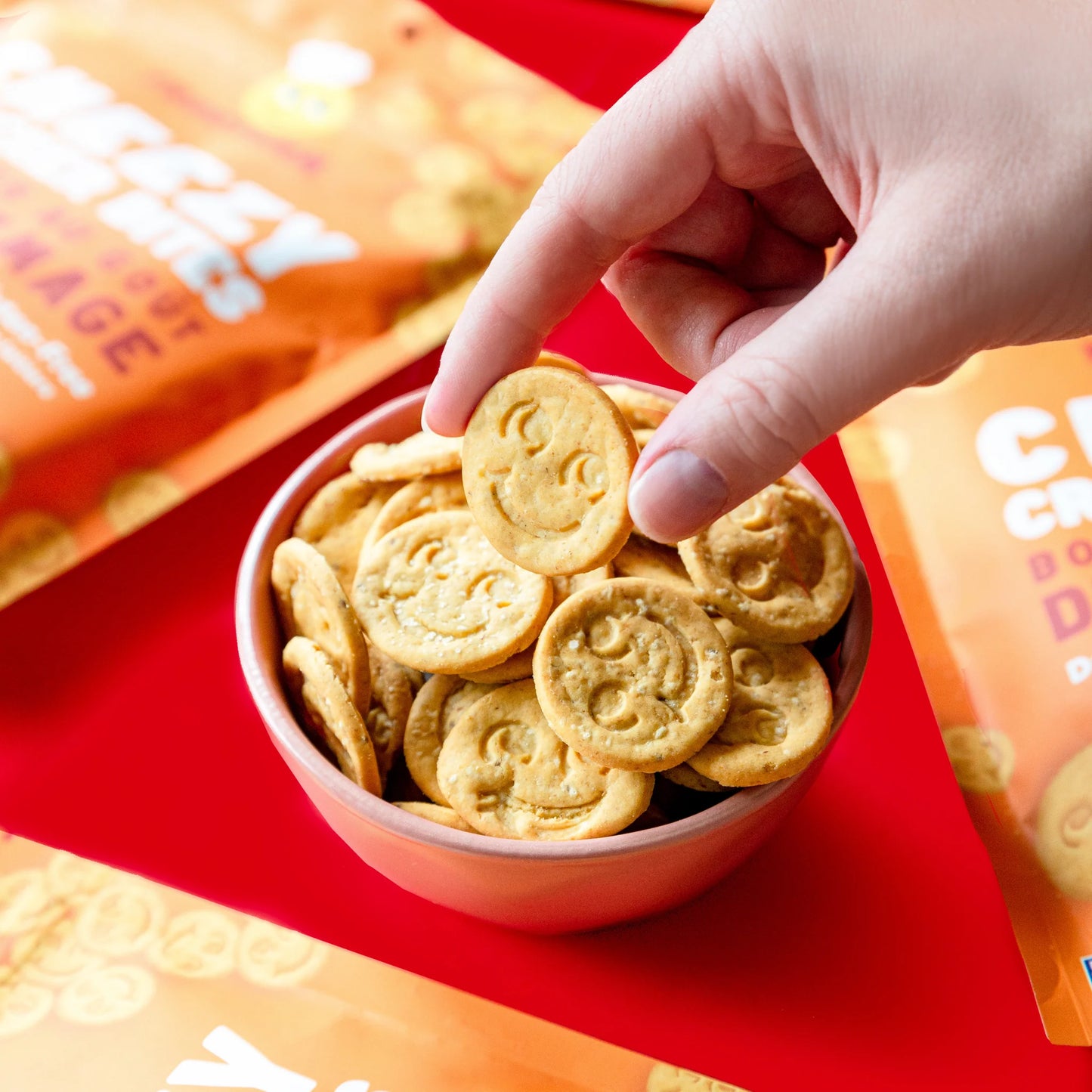FreeYumm Cheezy Cracker Bites (GF) (DF)