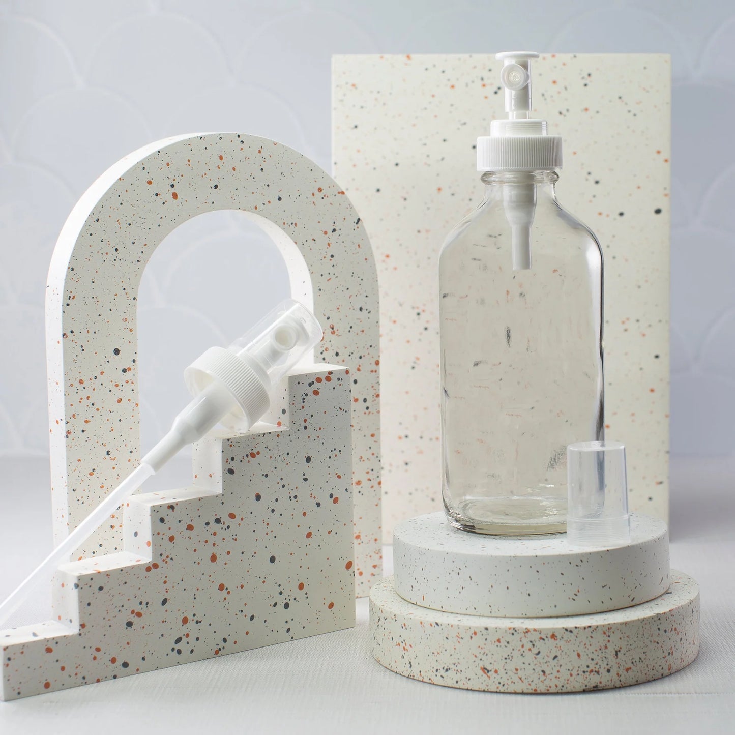 Clear Glass Bottle with Mist Sprayer 240ml