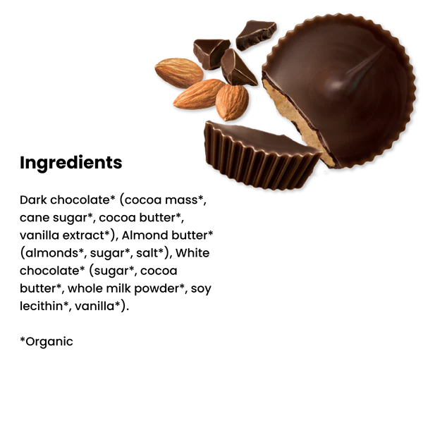 Chocxo Dark Chocolate Almond Butter Cups (Org)