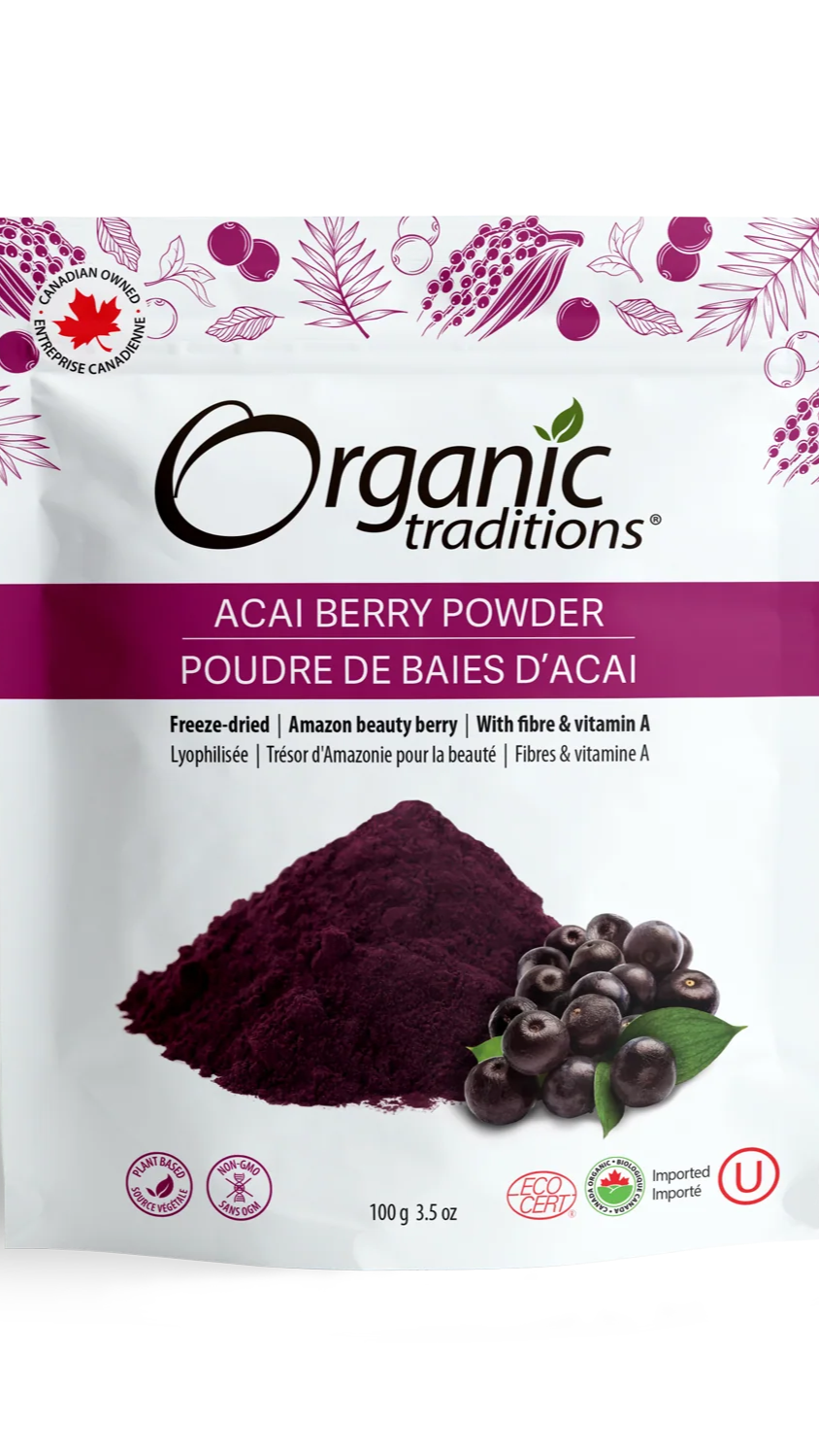 Acai Berry Powder, Organic Traditions