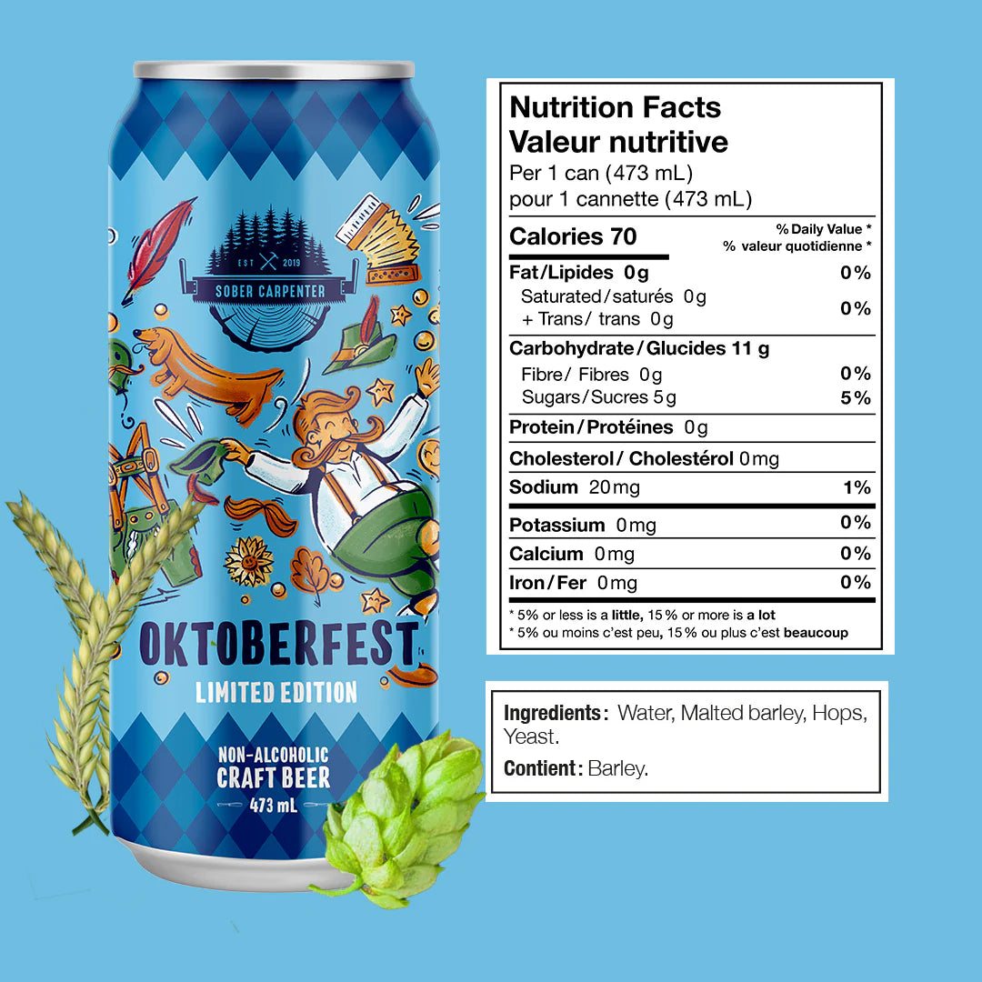 Sober Carpenter Non-Alcoholic Oktoberfest Craft Beer - Limited Edition