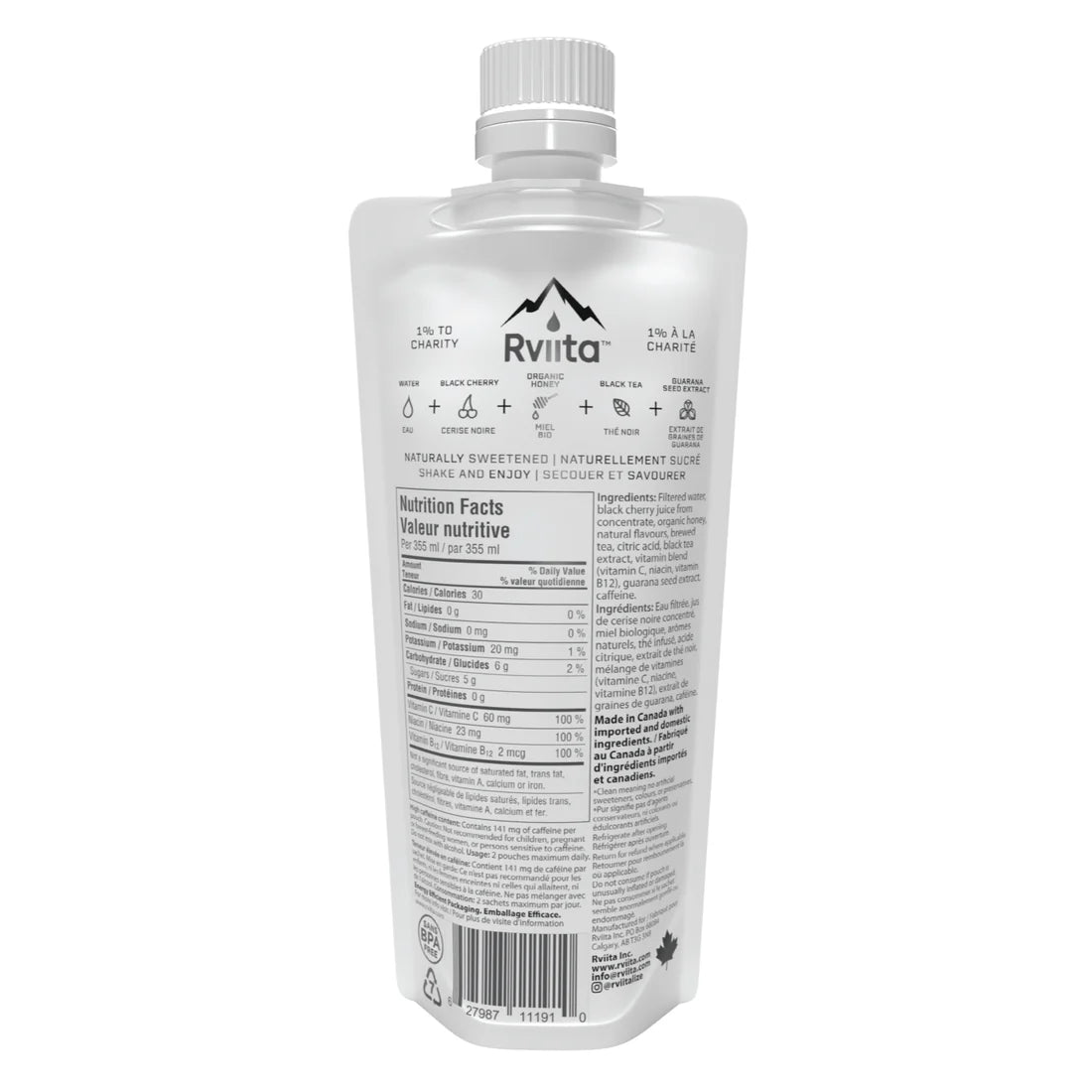 Rviita Energy Black Cherry Black Tea