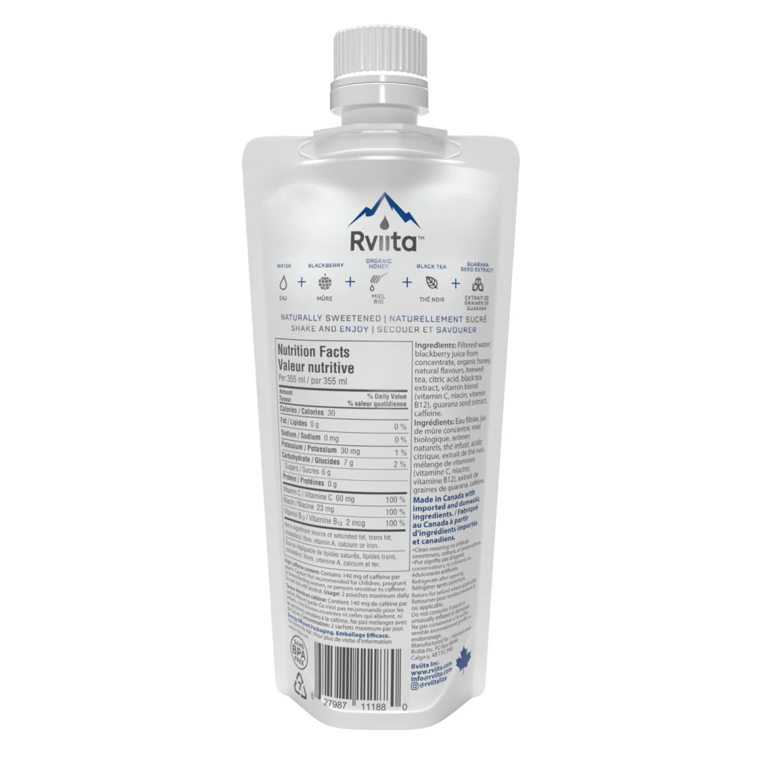 Rviita Energy Blackberry Black Tea