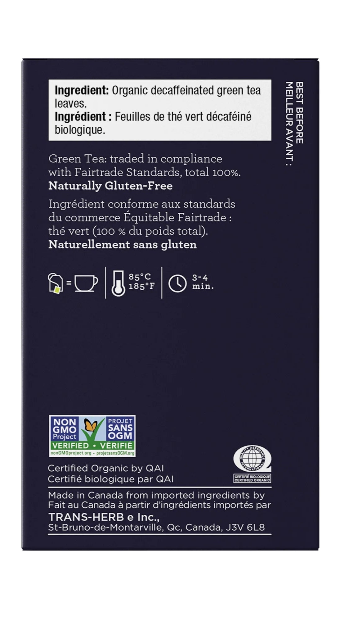 Four O'Clock Green Tea Decaffeinated (Org) (FT)