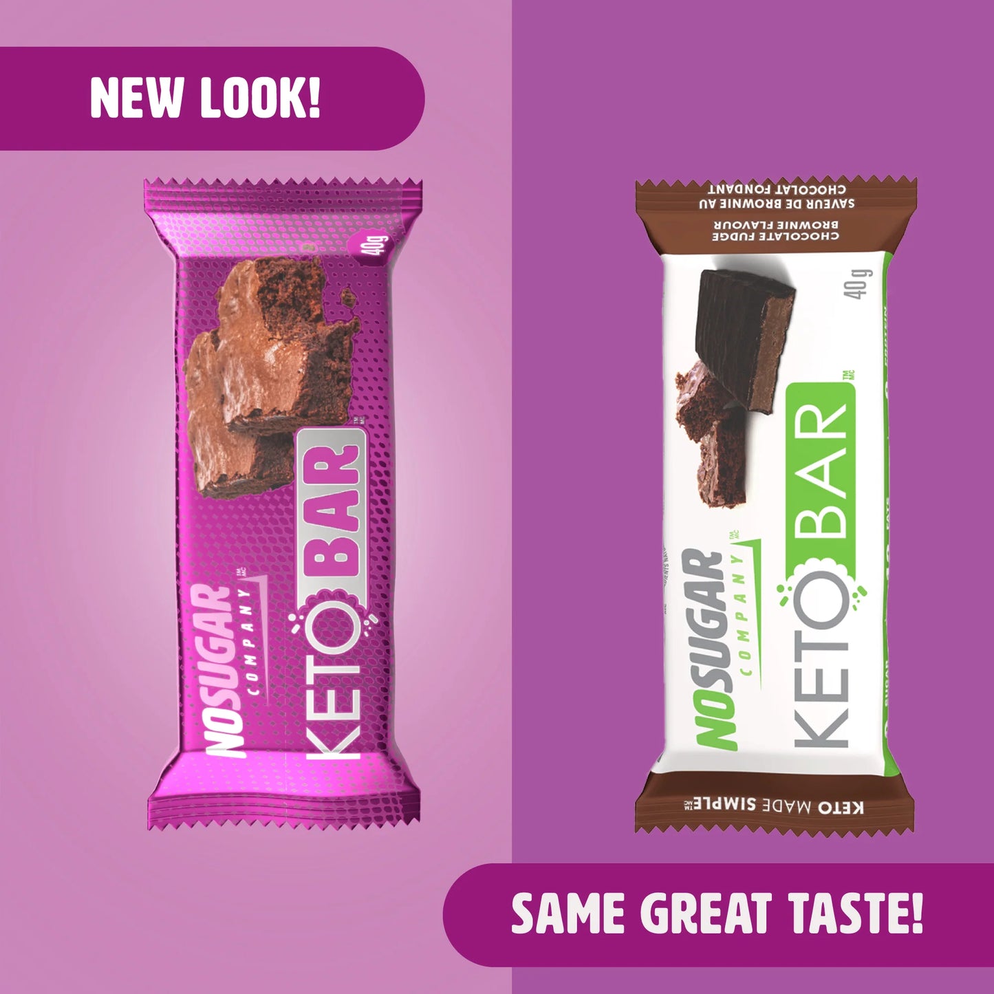 No Sugar Keto Bar Chocolate Fudge Brownie